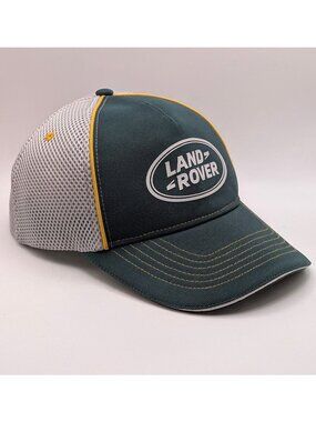 Land Rover Hat Baseball Cap Snapback Mesh Back Cap Green Yellow White Unisex